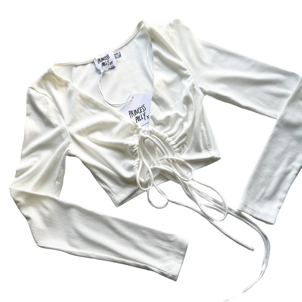 NWT Princess Polly Bennie White Top - Size 2 - Picture 5 of 11